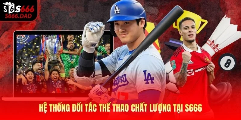 Hệ thống đối tác thể thao chất lượng tại S666